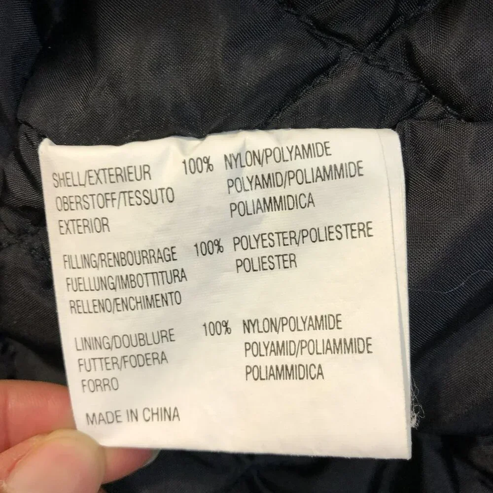 Vintage ONeill Jacket Insulated Windbreaker Black Collar Light Gray Men Size XL